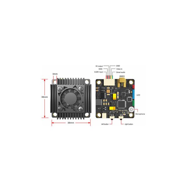 Відеопередавач (VTX) AKK Ultra Long Range 3W 5.8GHz 48CH L,X Band (TX3000LX)		 1114 фото